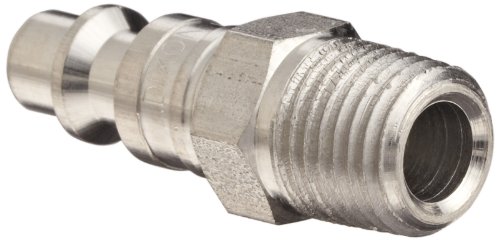 Dixon Valve & Coupling DCP21S Stainless Steel 303 Air Chief Industrial Interchange Quick-Connect Hose Fitting, Plug, 1/4
