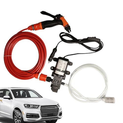 XIAOXIAOYU Limpiador de Alta Presión | Kärcher Agua | Herramientas de Limpieza Portátiles 12V para Coche, Motocicleta, Autocaravana,