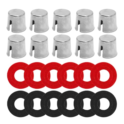 BESULEN 10PCS Car Battery Post Terminal Shims Auto Lead Terminal Shim Caps with 12 Piece Washers for Top Post Battery Post Ends Repair Universal for Vehicles SUV Truck RV Boat