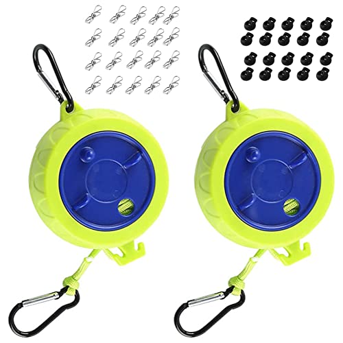 Rfeeuubft Anti-Winding Washing Line Adjustable Camping Washing Line 10 Metre for Camping Outdoor Indoor