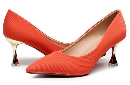 Image of VenusCelia Women's Golden Sun Pump Stiletto Heel Shoe