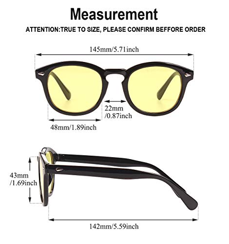 Image of Bestum Retro Inspired Sunglasses With Rivets Tinted Lens UV400