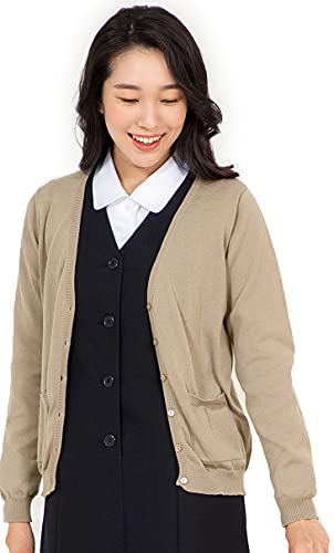 (アッドルージュ) AddRouge カーディガン Vネック 秋冬 きれいめ 制服 事務服 企業制服 ユニフォーム オフィス 【j8057】