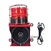Industrial Strobe Sound Light Alarm 115db High Power Siren Horn Security Audible Visual Alarm Wall Installation for Factories Mines Quarries (DC12V)