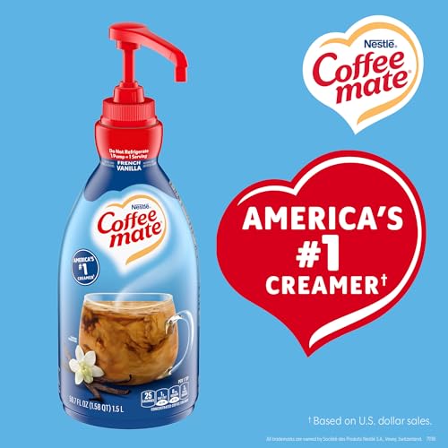 Nestlé Coffee mate 1.5 Liter Sweetened Original, French Vanilla & Hazelnut - image 4