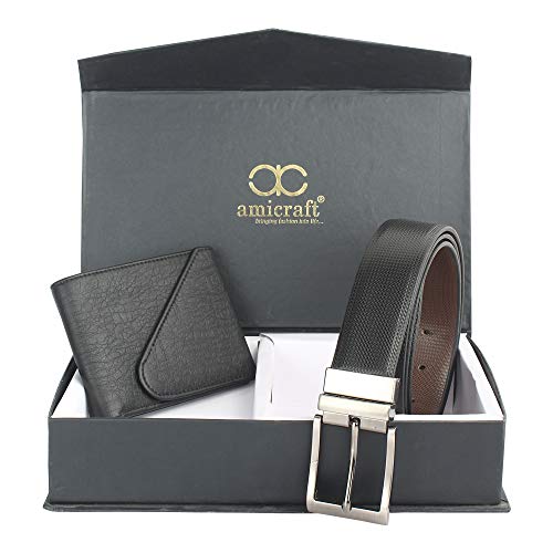 Image of Amicraft Black Men's Wallet (HNYKANBLCMBO)