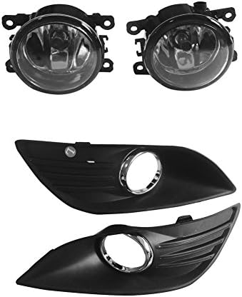 1Set Driving Fog Lights Lamps+Bezel+Bulbs Kit Generic fit for ford Focus 2009-2011