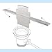 MUGLFPT Waste Drain Tool for 3 Tier Sink in Commercial Kitchens - Stainless Steel Twist Waste Drain Tool and Lever Waste Pipe Drain Tool - Commercial Sink Drain Installation and Removal Tool