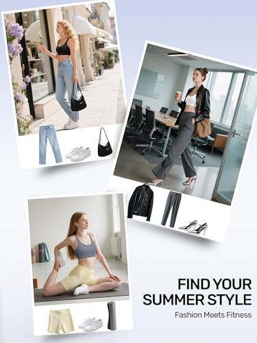 VEQKING Women's Adjustable Sports Bra - Padded Yoga Strappy Bra for Low Impact, Comfortable Support, Moisture Control4