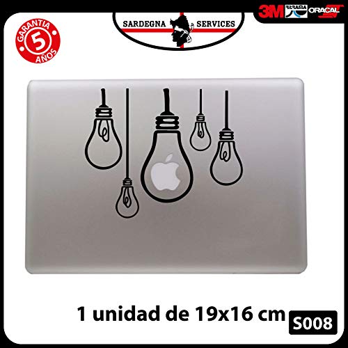 Pegatina bombillas Macbook