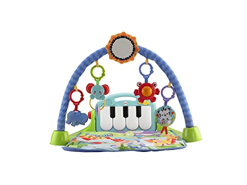 Fisher-Price Kick & Play Piano Baby Gym, activiteitenmat met verwijderbare muziekpiano en verplaatsbaar speelgoed voor baby's, HBB73 - Afbeelding 6