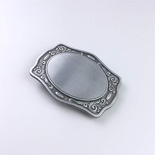 JEAN'S FRIEND Vintage Style Western Flowers Trims Custom Blank Belt Buckle for Engraving - Image 4