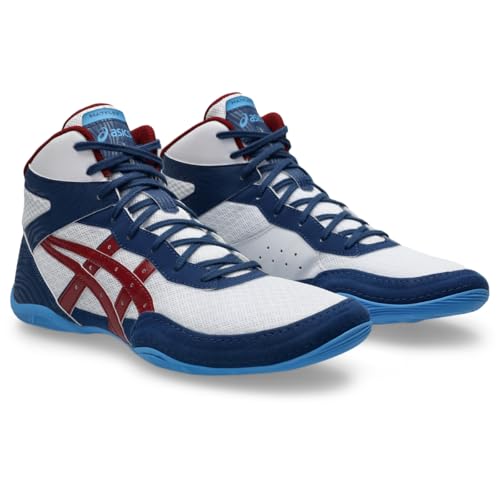 ASICS ASICS Men's Matflex 7 Wrestling Shoes, 10, White/Beet RED