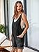 Simplee Denim Romper for Women Spring Fashion 2025 Casual Sleeveless Jean Romper V Neck Denim Overalls Shorts Outfit for Women(Black M)