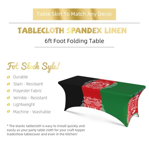 Nappe extensible pour grandes tables rectangulaires repas thématique Afghanistan - 6