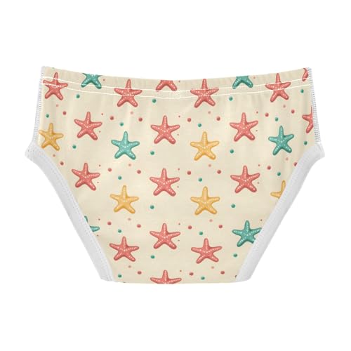 Boys' Exclusive Briefs Toddler Underwear 95% Combed Cotton Boxerbriefs 2T Colorful Starfish Pattern2
