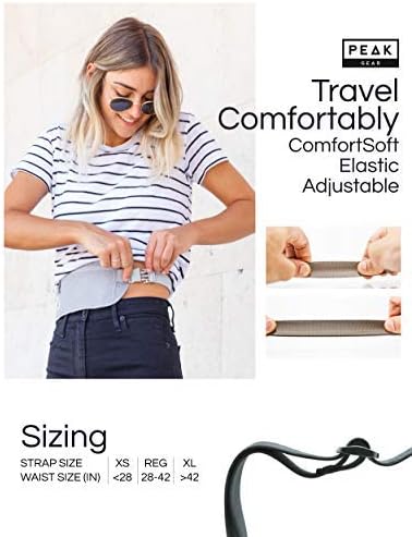 Peak Gear Travel Money Belt. Premium Quality Travel Wallet with RFID Blocking Fabric to Protect Credit Cards, Passports and Documents. Exclusive Theft Protection and 2 Recovery Tags | Black - Image 5