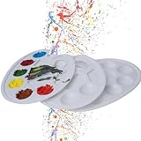PRIME TIJAARA Packung mit 3 | Wiederverwendbare Farbmischpalette für Acrylfarben & mehr | Malpalette für Künstler, Maler & Anfänger (3)