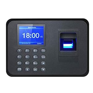 Vingerafdruk Attendance Machine, 2,4 inch kleuren TFT LCD-scherm DC 5V Voice Prompt Biometrische Password Tijd for…