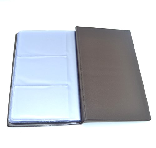 SAMYO Business Journal Name Card Book Holder for Storage Organizied Name Cards -Holds 240 Cards-Brown