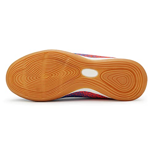 Hawkwell Unisex-Child Athletic Lace Up Boys Girls Indoor Trainer Soccer Shoe (Toddler/Little Kid/Big Kid)4