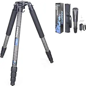 INNOREL RT80C Carbon Fiber Tripod Professional Birdwatching Heavy Duty for Camera Lens Max Load 44lb/20kg Max Tube 32mm Max Height 63in/160cm