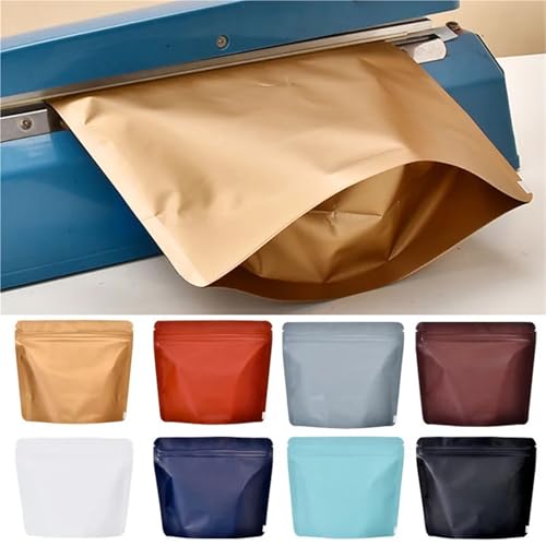 Bolsas de café con válvula de aluminio para guardar té galletas y nueces 5