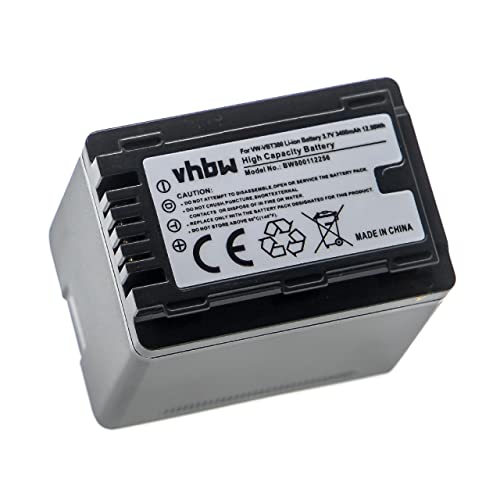 Batterie Panasonic HC-V210M de rechange vhbw pour résoudre les pannes d'autonomie en vidéo
