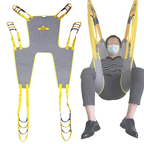 Arnés de Ducha con Soporte de Cuatro Puntos, arnés de elevación para Inodoro para Personas Mayores, arnés de Malla Universal para Todo el Cuerpo, arnés de elevación para Inodoro, Correas de