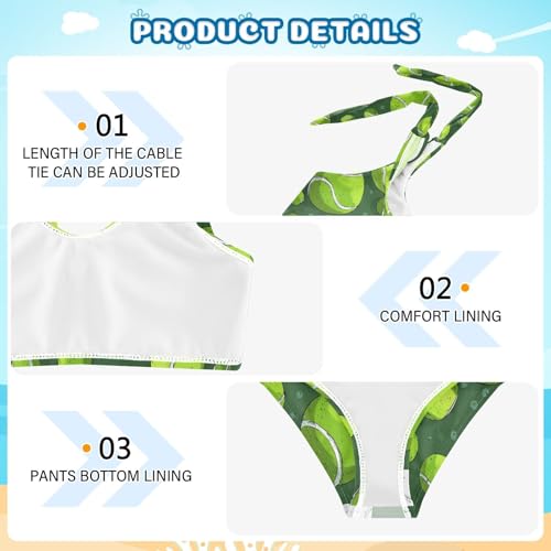 Image of Boccsty Cute Crab Red Blue Girls Swimsuits Kids Bikini Sets 2 Pcs Bathing Suit for 3T