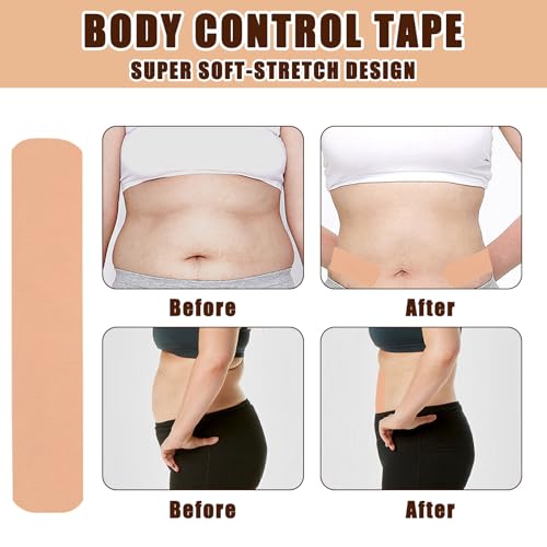 30 Pcs Tummy Tape for Flat Stomach,Instalift Tape for Thigh Legs, Body Shaping, Hypoallergenic, No Residue,For Backless Dresses, Wedding, Pregnancy, Sagging Skin2