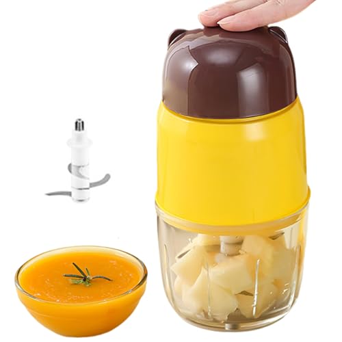 Mini Procesador de alimentosNiños - Mezclador pequeño de 20x10x10 cm, construcción de de alimentos, licuadora automática con taza desmontable | Procesador de alimentosportátiles para luz en el