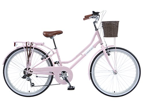 Viking Belgravia Girls Traditional Heritage 20" Wheel 6 Speed Bike Pink