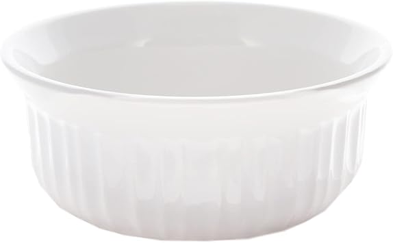 CorningWare FS16 16 oz/ 473mL Round French White Casserole Dish