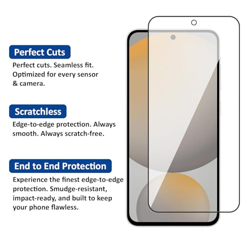 Image of AIBEX Tempered Glass for Samsung S24 FE /Samsung A36 5G / Samsung A56 5G|9H Hardness|Anti-Glare & Anti-Fingerprint|Water Resistant|Edge-to-Edge Full Screen Protector|Bubble-Free Installation