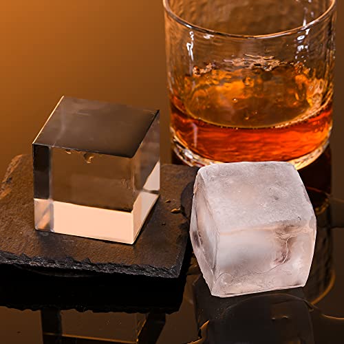 Clear Ice Cube Silicone Mold - 2 Inch Ice Cube Maker Tray，Crystal Clear Ice Cube For Whiskey And Cocktail #TOP3