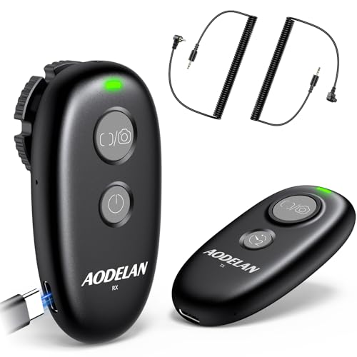 for Canon Rechargeable Camera Remote Shutter Release - AODELAN Wireless & Wired Remote Control for...