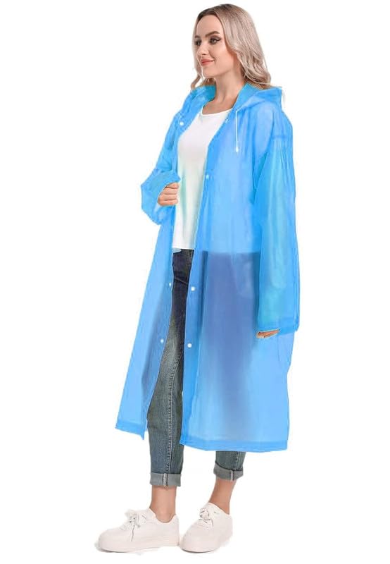 Image of CHACKO EVA Waterproof Rain Coat Hooded Outdoor Water Resistant Suit Portable Men and Women