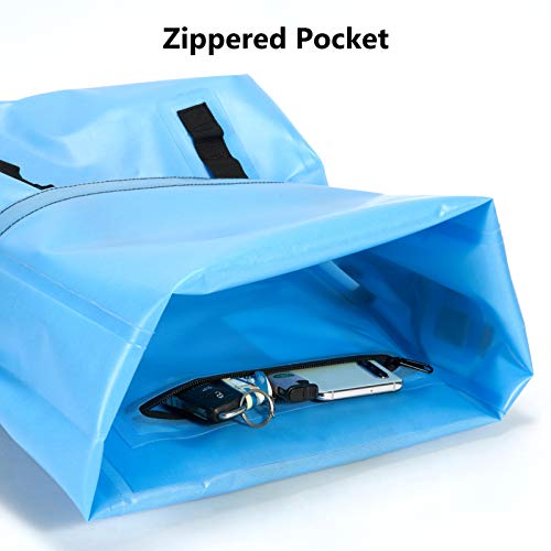 Bassdash Waterproof Tpu Backpack 24L Roll-Top Dry Bag With Rod Holder For Fishing, Hiking, Camping, Kayaking, Rafting #TOP4