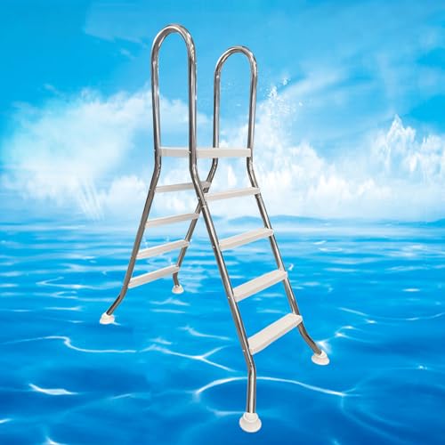 Escalera para piscina sobre suelo acero inoxidable 304 miniatura 1