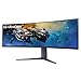 LG 45GR65DC-B Ultragear Curved Gaming Monitor 45-Inch 32:9 QHD 200Hz 1ms UltraWide Display AMD FreeSync Premium Pro VESA DisplayHDR 600 HDMI 2.1 x2 DP UBS x3 Tilt/Height/Swivel Stand - Black