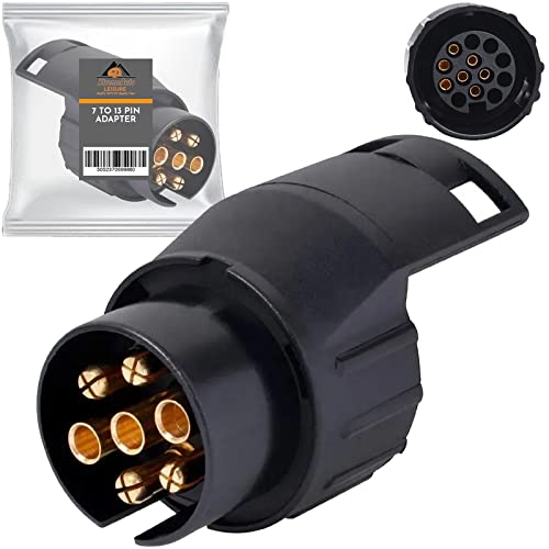 Xtremeauto 7 Pin To 13 Pin Towing Adaptor - 7 Pin To 13 Pin Adapter For Trailer Caravan 7 Pin To 13 Pin Towing Adapter Socket Plug 7pin To 13pin Adapter Converter
