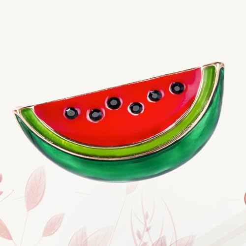 Image of VALICLUD 3PCS Retro Stylish Personality Alloy Brooch Pin Fashion Jewelry Fashion Watermelon Shaped Brooch