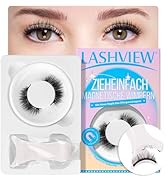 LASHVIEW Magnetic Eyelashes, Magnetic Eyelashes with Pliers, Natural Look, 3D Magnetic Eyelashes,...