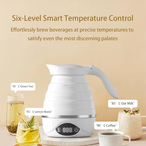 Mini tetera eléctrica plegable portátil de silicona 850W miniatura 4