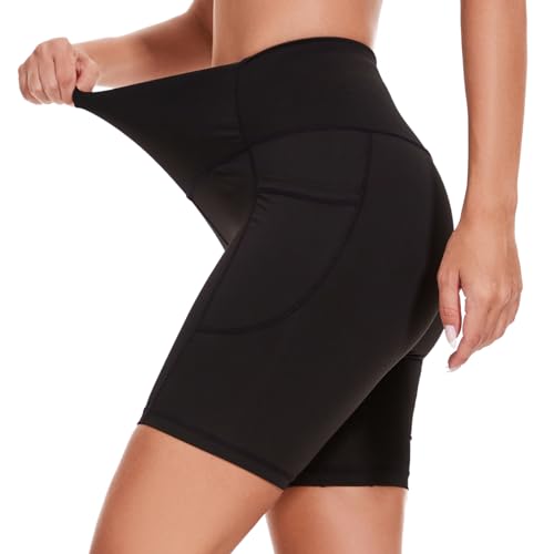 Image of iniber High Waisted Yoga Pants with Pockets for Women 4-Way Stretch Soft Running Workout Leggings Athletic Yoga Pants