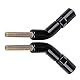 Baceyong 1pc Motorrad Lenker Rückansicht Seitenspiegel Vorbau Extender, Motorrad Seitenspiegel Vorbau Extender Kompatibel mit Harley Sportster X883 1200 Eisen 883
