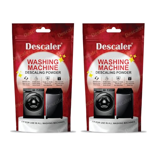 Washing Machine Cleaner Powder/Descaler | Descaler for Washing Machine | Tub & Drum Deep Cleaner | Removes Limescale,Odour & Residue | Used for Top Load & Front Load Safe | Pack Of 2