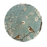 odot 22 costole ombrello di carta oleata fatto a mano,ombrello giapponese impermeabile,stile di piante ombrellino cinese da sole per danza servizio fotografico decor costumi (floral,84cm)