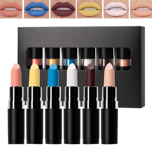 Pintalabios de maquillaje de Halloween, color negro oscuro, color de labios construible, accesorio de maquillaje de Halloween, juego de labios de larga duración para festivales de viaje y uso diario
